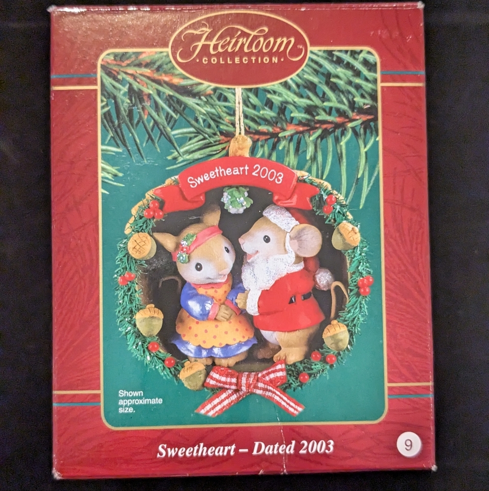 Sweetheart Mice and Grandparents Heirloom Collection Christmas Ornament #9